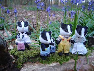 Sylvanian Families Underwood Badger Family Forest