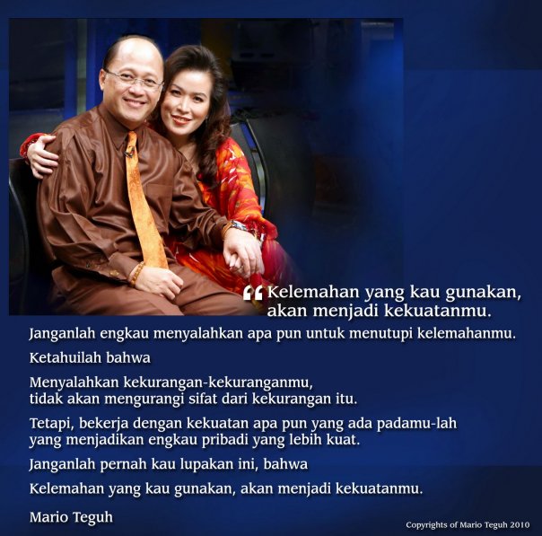 Kumpulan Kata Kata Bijak Mario Teguh