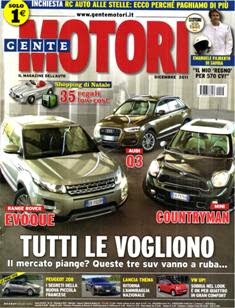 Gente Motori - Dicembre 2011 | ISSN 0393-7860 | PDF HQ | Mensile | Automobili | Listino Prezzi | Prove su Strada
Gente Motori è il mensile per chi ama l’auto e viaggiare in comfort e sicurezza assoluti.
Il mensile più autorevole in fatto di precisione, attendibilità, dovizia di particolari e completo aggiornamento sulle informazioni utili per quanto riguarda il pianeta auto è di sicuro la prima rivista in Italia per qualità e stile.
I servizi sulle novità di mercato, le analisi di esperti su prestazioni e affidabilità dei mezzi presi in esame volta per volta, e il ricco e dettagliato listino prezzi del nuovo e dell’usato sono i tratti fondamentali di questo periodico per gli appassionati d’auto.
Inoltre non mancano le rubriche dedicate alla sicurezza stradale, imprescindibili sezioni per chi vuole viaggiare sicuro sia su quattro che su due ruote.