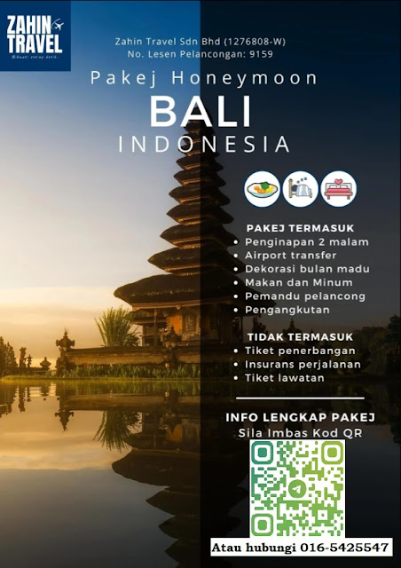 Pakej Honeymoon Bali Indonesia