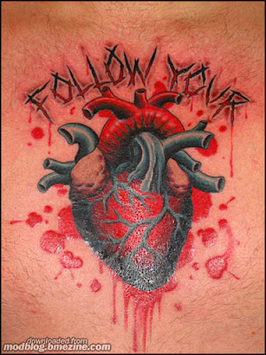 follow your heart tattoo design