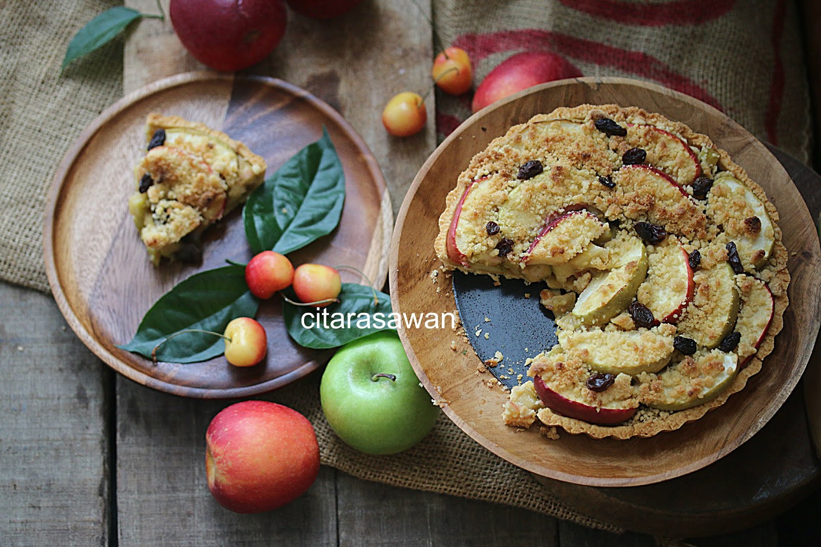 Apple Crumble Tart ~ Resepi Terbaik