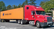 HapegLloyd Container Trailer. BP EXPRESS TRUCKING Rockford Tennessee