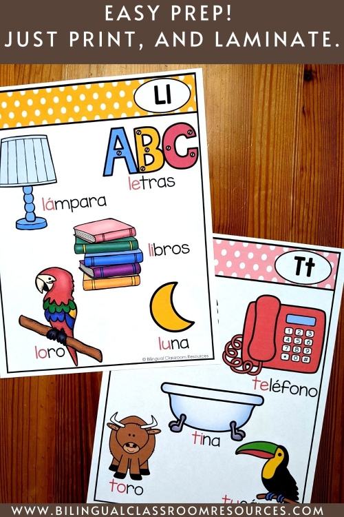 posters for teaching sílabas