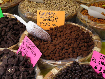 Chocolate truffled cashew nuts, Livorno