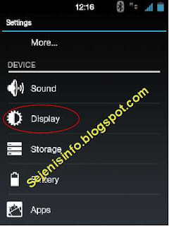 android setting display