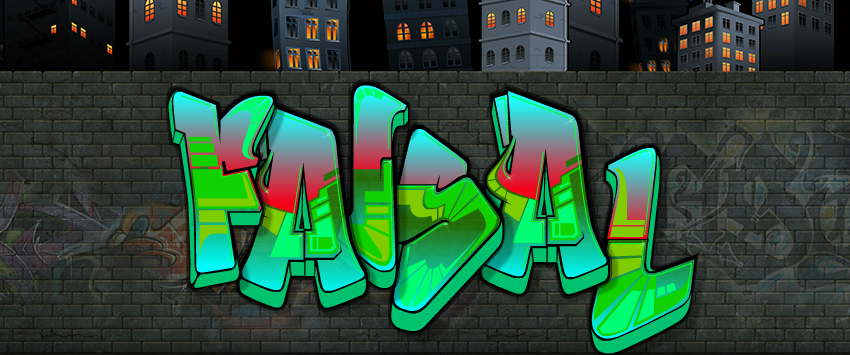 Desain Tulisan  Graffiti Online Baturan d
