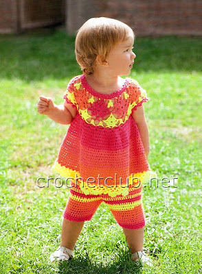 crochet baby dress