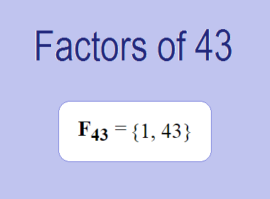 Factors of 43