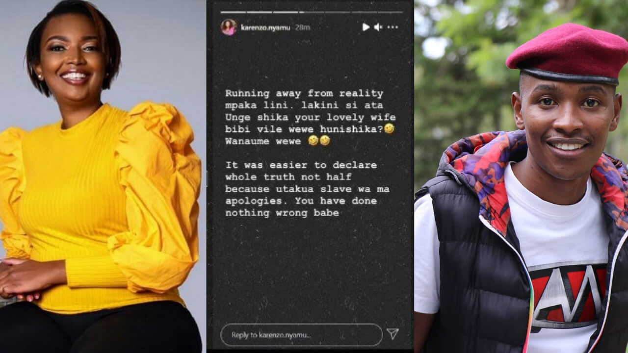 Karen Nyamu Responds After Samidoh Chooses Wife Over Her