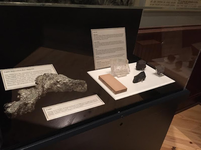 Samples of ores mined in the Midwest in support of the war effort during the Civil War.