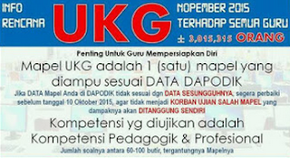 Jadwal UKG 9-27 November 2015