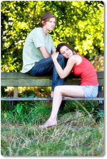 Boy and Girl In Park