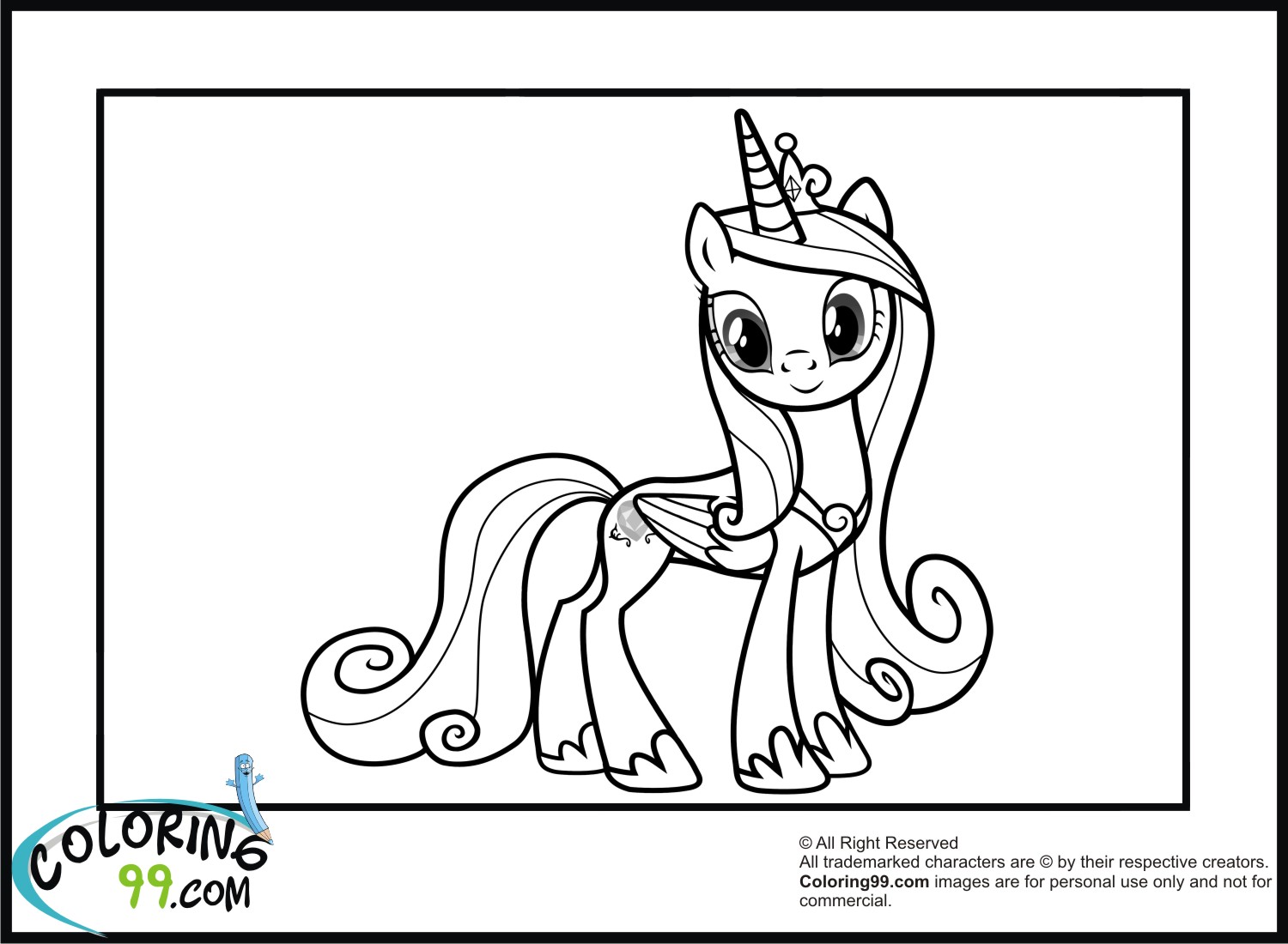 Princess Cadence Coloring Pages