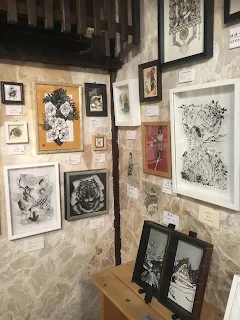 濃黒切り絵展展示風景