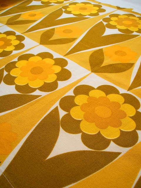 Heals Flower Shop fabric dating from the 1960s