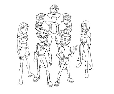 #3 Cyborg Coloring Page