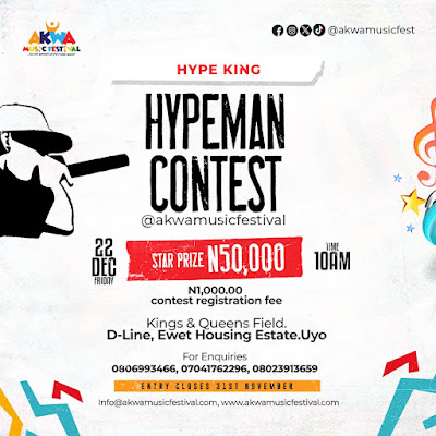 AKWA MUSIC FESTIVAL 2023: Organizers rolls out Hypemen and DJs Contest