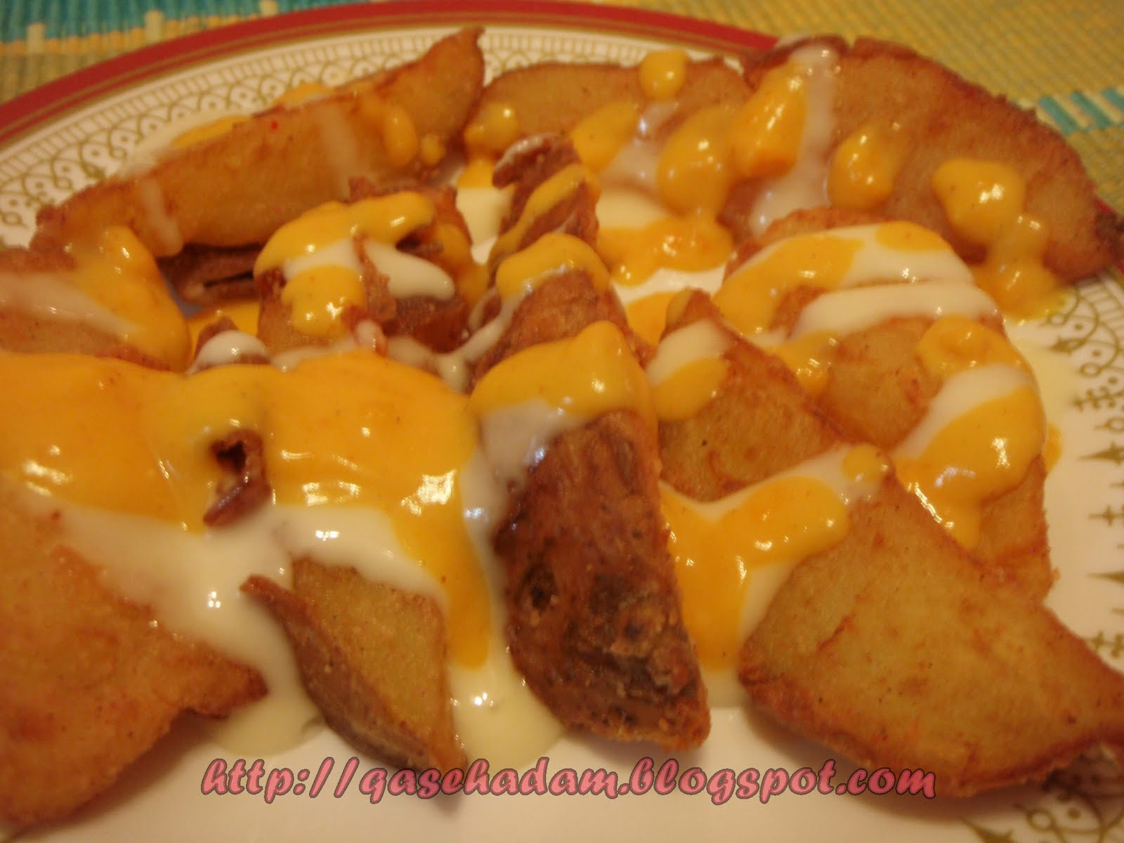 Tecik tenit tomel: Homemade Cheezy Wedges yang mudah dan 