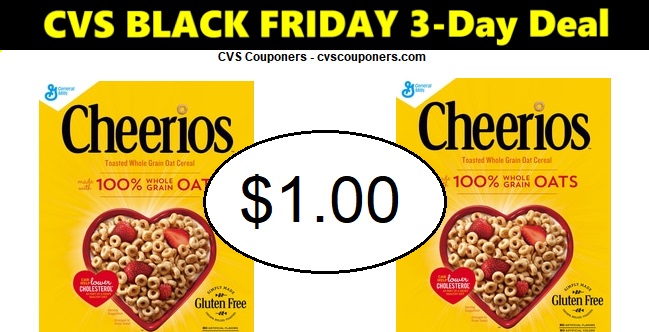 http://www.cvscouponers.com/2018/11/Cheerios-100-CVS-1122-1124.html