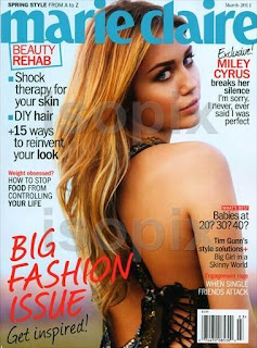 Miley Cyrus in Marie Claire Magazine - March 2011 