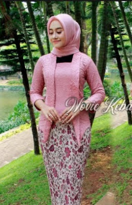 Kebaya wisuda modern hijab untuk orang gemuk