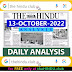 13 October 2022 The Hindu Newspaper Analysis PDF for UPSC IAS
