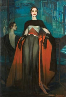 Art Deco Painting by Federico Beltrán Masses Spanish Artist