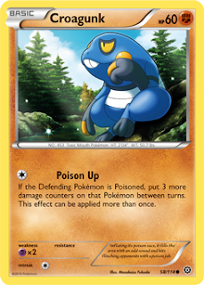 Croagunk Steam Siege Pokemon Card