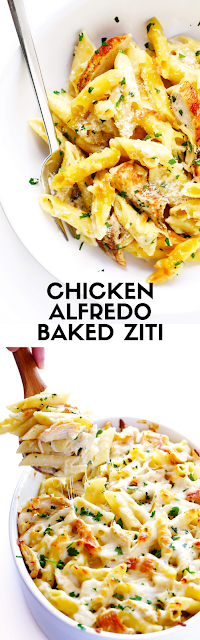 Chicken Alfredo Baked Ziti