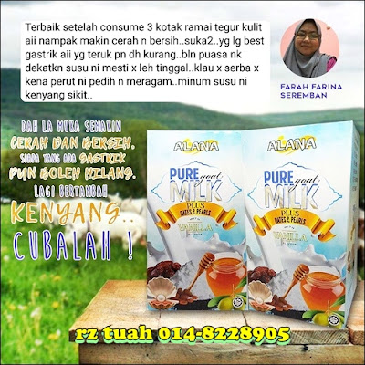 testimoni susu kambing alana