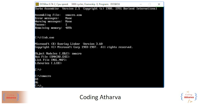 Program to find smallest number in the array using Macro in 8086 Microprocessor