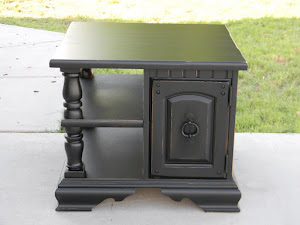 Black End Table with Shelf  *SOLD*