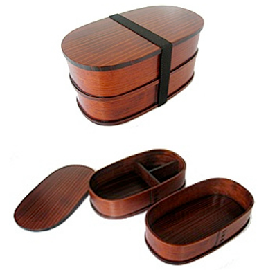 cedar wood bento box