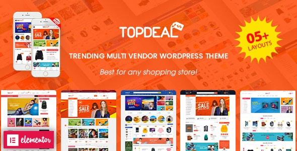 TopDeal v1.9.10 – Multi-Vendor Marketplace Elementor WooCommerce
WordPress Theme (Mobile Layouts Ready)