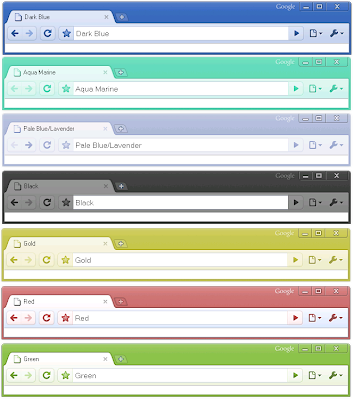 google chrome theme - new colours