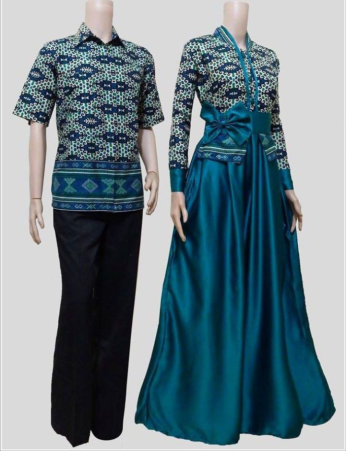 model baju batik muslim couple modern terbaru010
