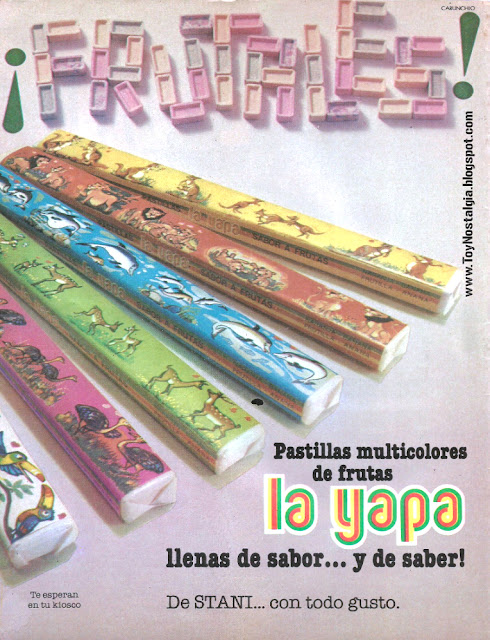 Pastillas LA YAPA - STANI (publicidades argentinas juguetes, golosinas y útiles)