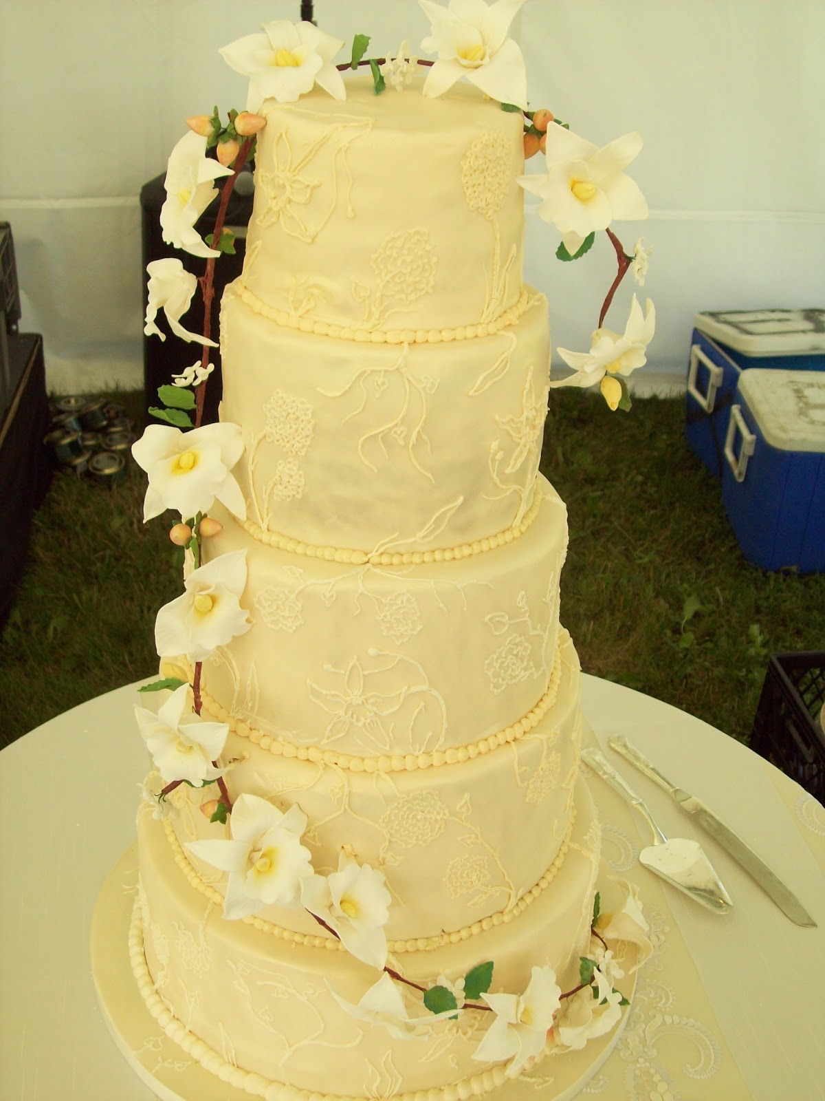 Orchid Wedding Cake