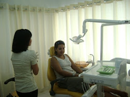 My friend Sim, the first dental patient