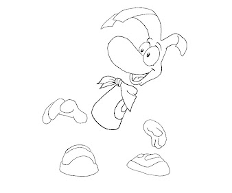 #5 Rayman Coloring Page