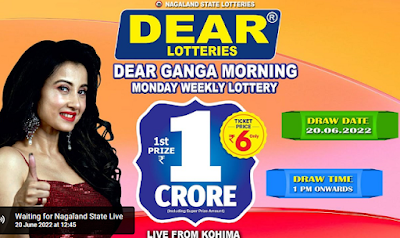 Nagaland Lottery Sambad Today 20.6.2022