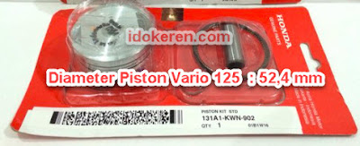 Ukuran Diameter Piston Vario 125