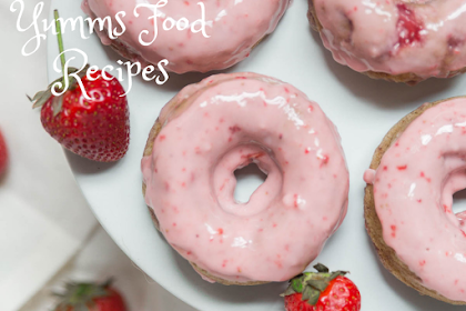 Strawberry Baked Donuts