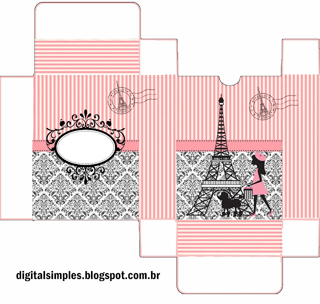 Beautiful Paris Free Printable Box.