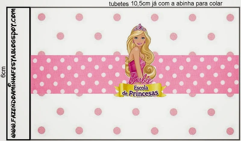 Barbie Princess School Free Printable  Labels.