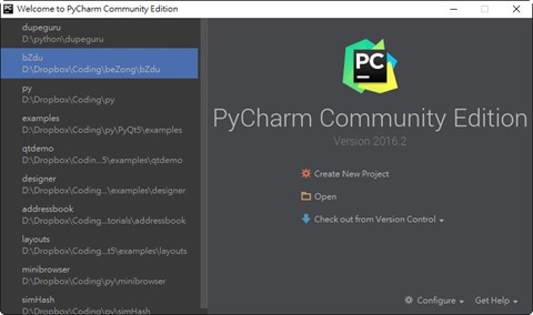 2016-07-31 045318-Welcome to PyCharm Community Edition