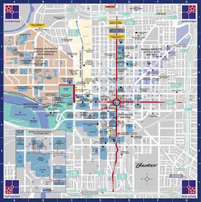 Downtown Indianapolis Map