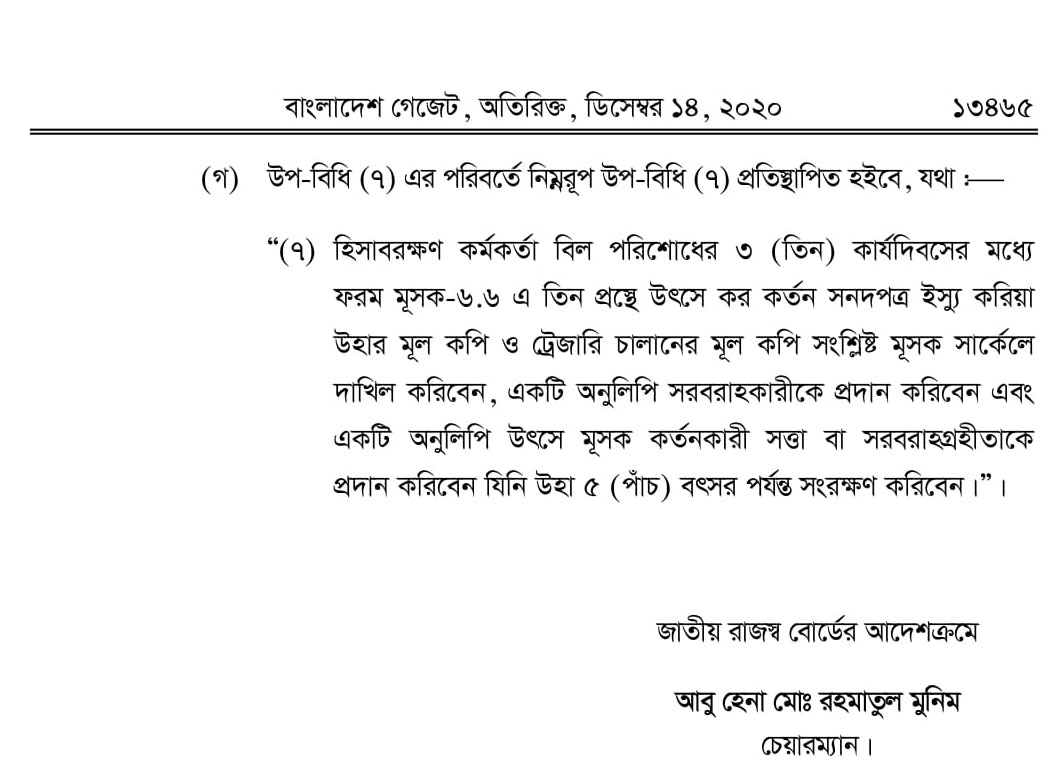 Mushak 6.6 Excel format মূসক ৬.৬ এর এক্সেল ফরমেট