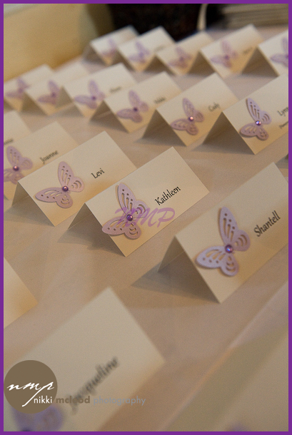 Caroline Graham at Chic Wedding Stationery made these wonderful place cards